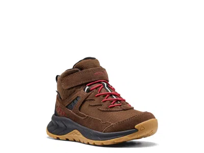 Keen Hightrail Mid Waterproof Hiking Boot Kids' In Dark Brown