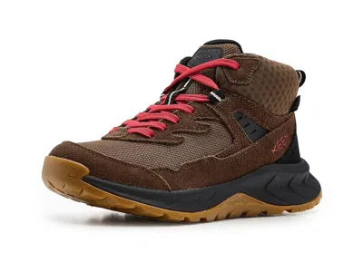 Keen Hightrail Waterproof Hiking Boots (little Kid/big Kid) Kids Shoes Dark Earth/garnet : 2 Little Kid M In Brown