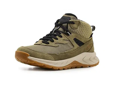 Keen Hightrail Waterproof Hiking Boots (little Kid/big Kid) Kids Shoes Dark Olive/martini Olive : 6 Big K In Animal Print