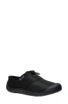 Keen Howser Iii Hybrid Slide Slipper In Black Smooth Nylon