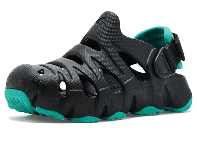 Keen Hyperflt Clog Kids Shoes Black/bright Aqua : 8 Toddler M, Synthetic