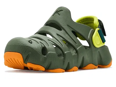 Keen Hyperflt Clog Kids Shoes Bronze Green/orange Peel : 2 Little Kid M, Synthetic