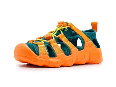 Keen Hyperport H2 Sandals (little Kid/big Kid) Kids Shoes Mediterranea/orange Peel : 3 Little Kid M, Synt