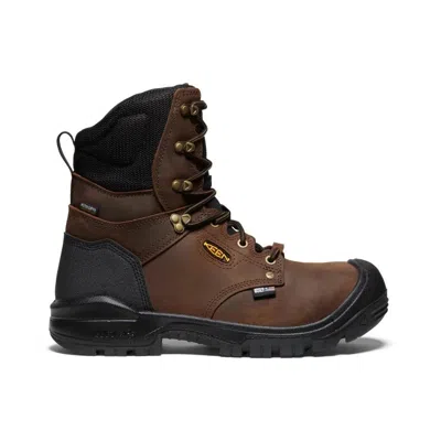 Keen Independence 8" Work Boot Men Brown Eh Carbon Toe Insulated Wp Gbnc1201