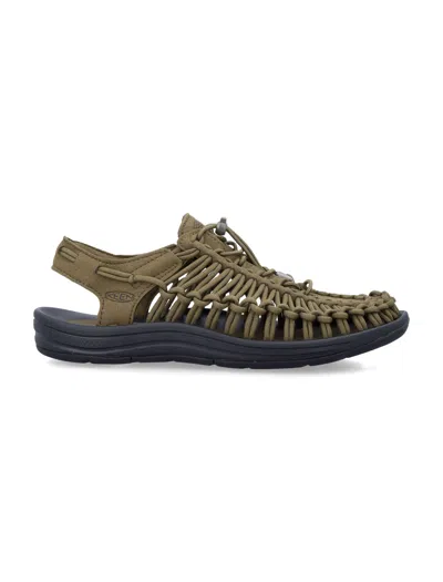 Keen Innovative Two-cord Sandals For Natural Movement In Dark Olive