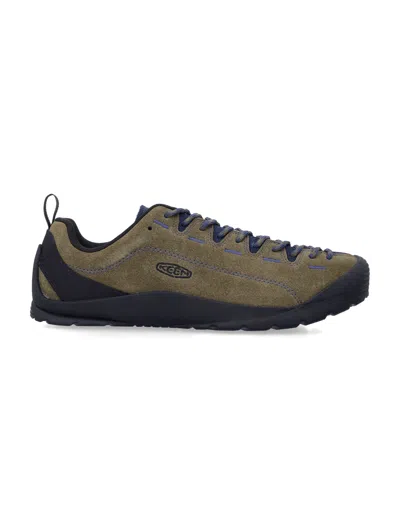 Keen Jasper Brushed Suede Trainers In Green