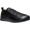 Keen Jasper Sneaker In Black Smooth Leather