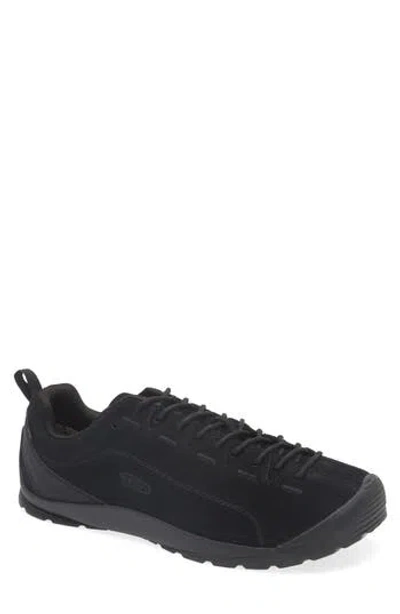 Keen Jasper Waterproof Hiking Sneaker In Black/black