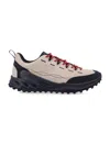 Keen Beige Vitello Leather Sneakers With Rugged Outsole In Brown