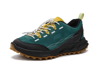 Keen Jasper Zionic Sneakers (little Kid/big Kid) Kid's Shoes Mediterranea/cabbage : 3 Little Kid M, Leath