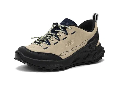 Keen Jasper Zionic Sneakers (little Kid/big Kid) Kid's Shoes Safari/wax Yellow : 2 Little Kid M, Leather In Brown