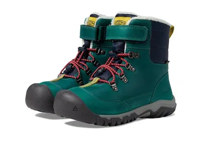 Keen Kanibou Waterproof (little Kid/big Kid) Girl's Shoes Deep Lagoon/jazzy : 2 Little Kid M, Leather