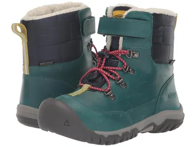 Keen Kanibou Waterproof (toddler/little Kid) Girl's Shoes Deep Lagoon/jazzy : 9 Toddler M, Leather/synthe In Multi