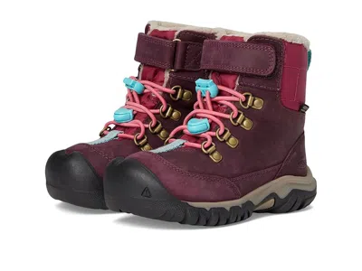 Keen Kanibou Waterproof (toddler/little Kid) Kids Shoes Fig/pink Lemonade : 8 Toddler M, Leather In Purple