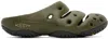 Keen Khaki Yogui Clogs In Dark Olive/dark Oliv