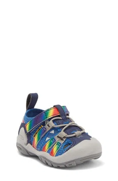 Keen Kids' Knotch Creek Sandal In Bright Cobalt/rainbow Tie Dye