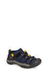 Keen Kids' Newport H2 Water Friendly Sandal In Naval Academy/ Yellow