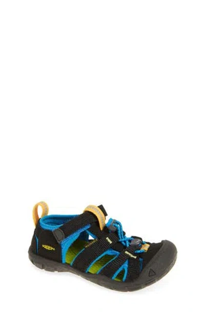 Keen Kids' Seacamp Cnx Iii Sandal In Black/brilliant Blue