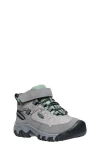 Keen Kids' Targhee Iv Mid Waterproof Hiking Shoe In Gray