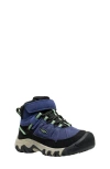 Keen Kids' Targhee Iv Mid Waterproof Hiking Shoe In Blue