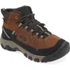 Keen Kids' Targhee Iv Waterproof Hiking Shoe In Bison/brindle