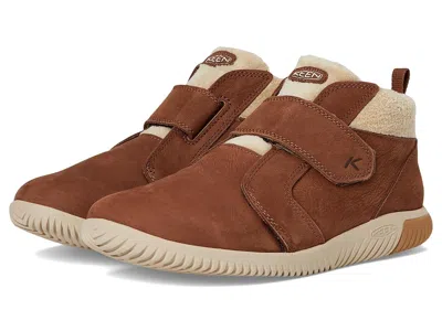 Keen Knx Middie Easy On Strap Comfortable Barefoot Feel Sneakers (little Kid/big Kid) Kids Shoes Bison/sa