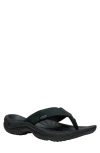 Keen Kona Flip Flop In Black/ Steel Grey