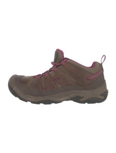 Pre-owned Keen Leather Hiking Boots In Brown