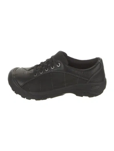 Pre-owned Keen Leather Sneakers In Black