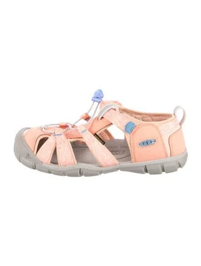 Pre-owned Keen Leather Striped Sandals In Brown
