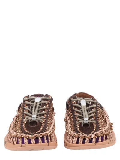 Keen Light Brown Uneek Lea Woven Sandals In Yellow
