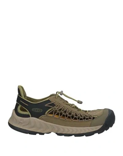 Keen Man Sneakers Military Green Size 10.5 Textile Fibers, Synthetic Fibers