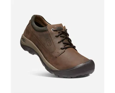Keen Men's Austin Casual Wp Shoes In Chocolate Brown/black Olive