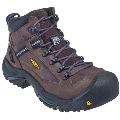 Keen Men's Braddock Steel Toe Hikers Shoes In Brown In Multi