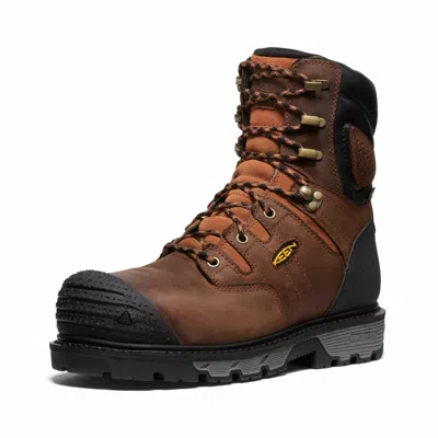 Keen Men's Camden 8" Composite Toe Work Boots In Leather Brown/black In Multi