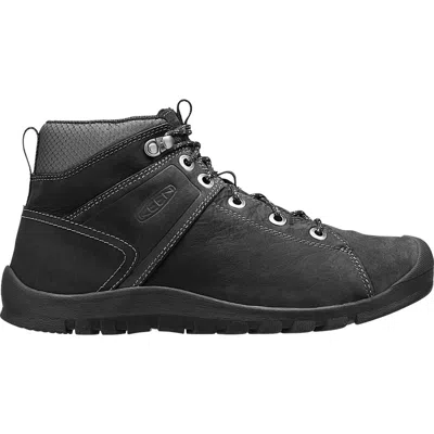 Keen Men's Citizen Mid Waterproof Boot In Black Suede In Gray