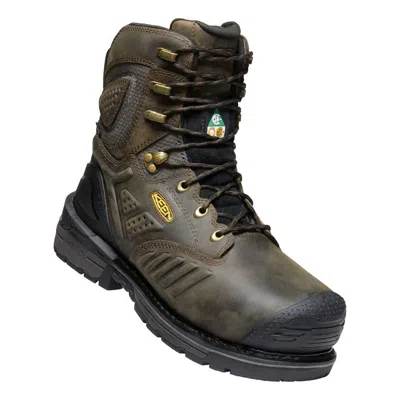 Keen Men's Csa Philadelphia 8" Composite Toe Insulated Work Boots In Cascade Brown/black In Multi