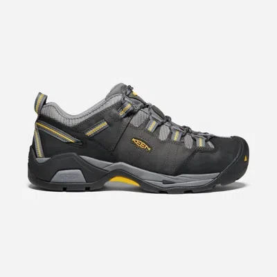 Keen Men's Detroit Low Xt Soft Toe Shoes In Magnet/steel Grey In Gray