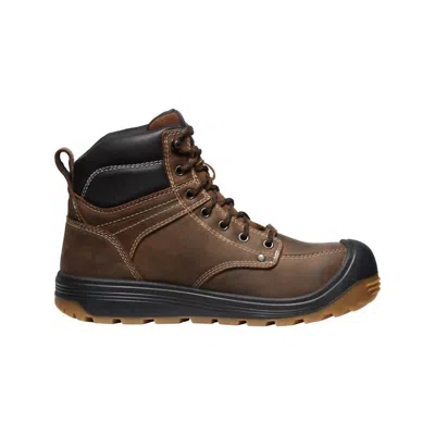 Keen Men's Fort Wayne Wp Carbon Toe Lace Up Boot In Dark Earth/gum In Brown