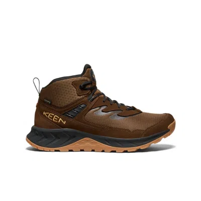Keen Men's Hightrail Waterproof Hiking Boots In Dark Earth/oak Buff In Brown