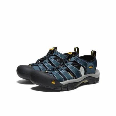 Keen Men's Newport H2 Hiking Sandal In Navy/medium Grey In Blue