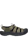 Keen Men's Newport H2 Sandal In Forest Night/black In Green