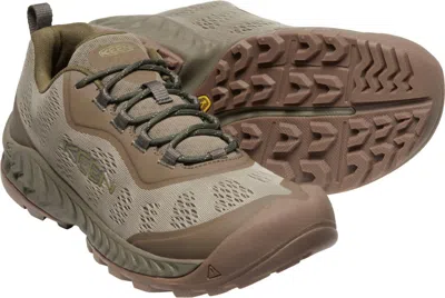 Keen Men's Nxis Speed Waterproof Shoe In Canteen/brindle In Grey