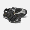 KEEN MEN'S RIALTO FISHERMAN SANDAL IN BLACK