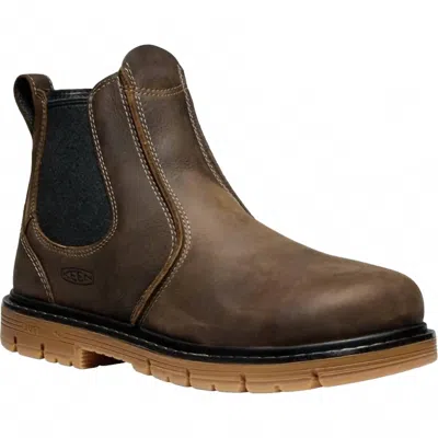 Keen Men's San Jose Chelsea Pull-on Work Boots In Cascade Brown Gum