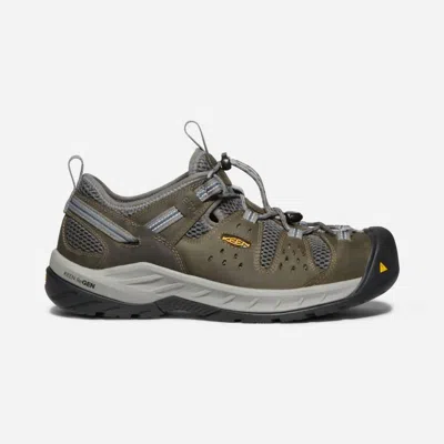 Keen Men's Steel-toe Work Shoe In Gargoyle In Green