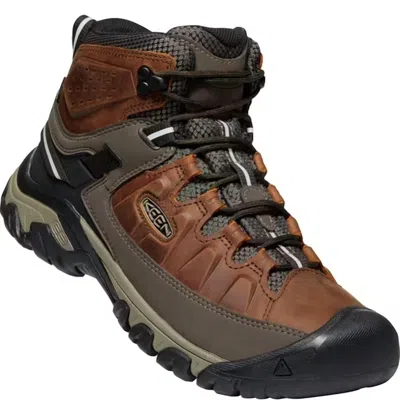 Keen Men's Targhee Iii Mid Wp Boots In Chestnut/mulch In Brown