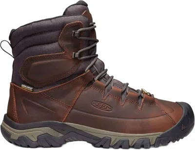 Keen Men's Targhee Lace High Polar Snow Boot In Cocoa/mulch In Multi