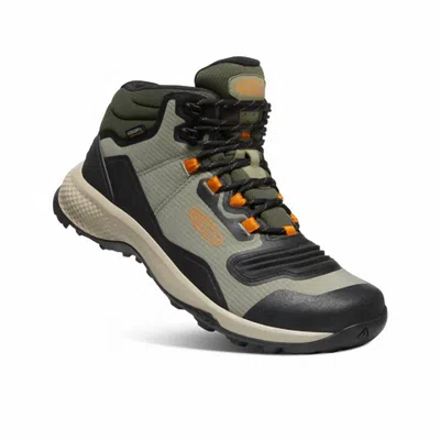 Keen Men's Tempo Flex Mid Hiking Boots In Vetiver/desert Sun In Multi