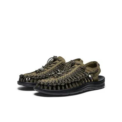 Keen Men's Uneek Sandals -medium In Dark Olive/black In Multi